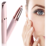 Trimmer Facial, Flippy, pentru Sprancene, Incarcare USB, 1.5 x 13 cm, din ABS, Roz Auriu - imagine 2