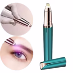 Trimmer Facial, Flippy, pentru Sprancene, Incarcare USB, 1.5 x 13 cm, din ABS, Verde - imagine 2